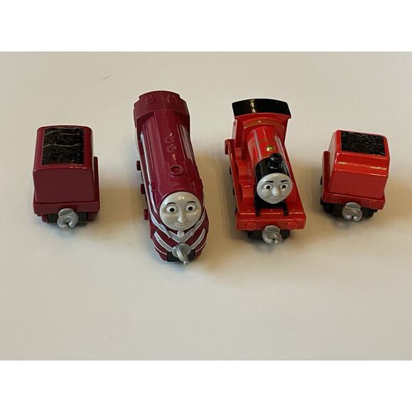Thomas &‎ Friends Trains Caitlin James and Tender Lot of 4 Plastic - Picture 1 of 7